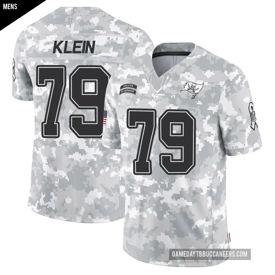Men's Tampa Bay Buccaneers ＃79 Elijah Klein Arctic Camo Limited 2024 Salute to Service Jersey